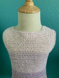 Image 5 of Handmade Crochet Toddler Dress 3T Orchid