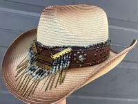 Image 2 of Brown Cowboy Hat Bead & Bar Band