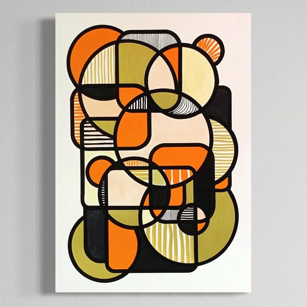 Image of 'Golden sunshine' Unframed Acrylic Painting on 300gsm Cotton Paper