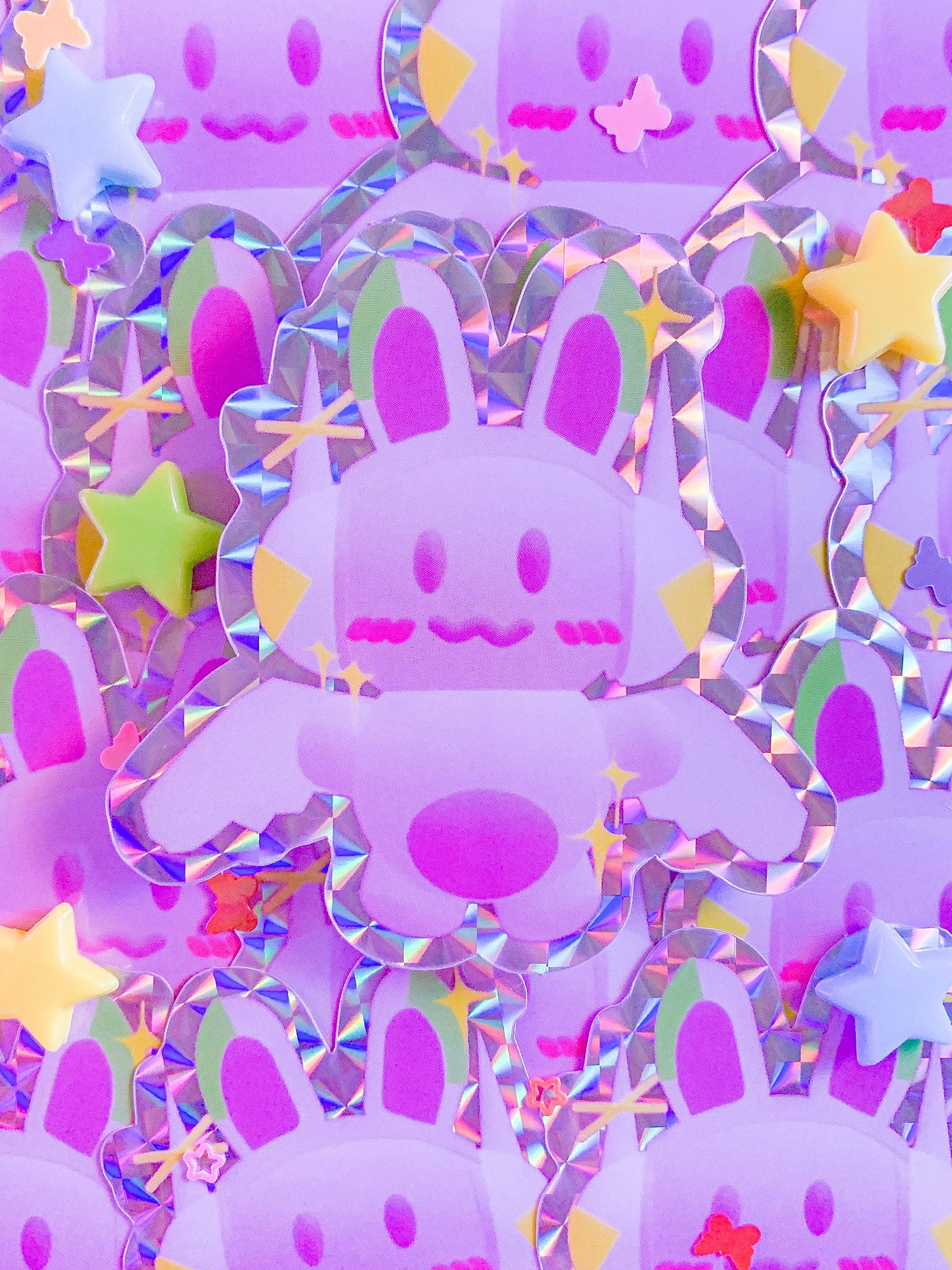 Image of CYBER ANGEL PETS | Prismatic Stickers