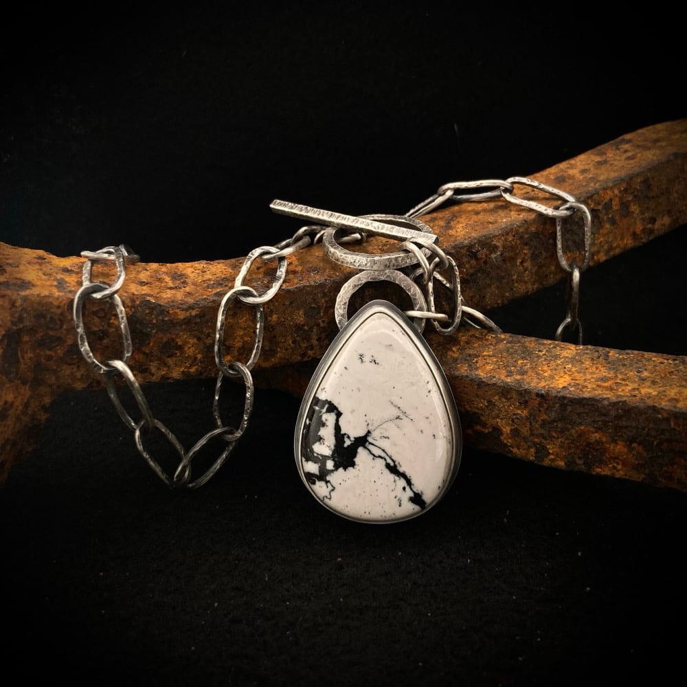 White Buffalo Turquoise Necklace