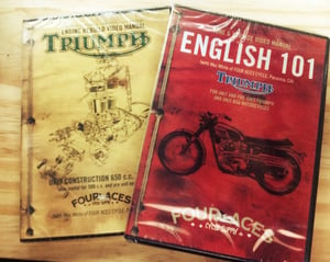 Image of English 101 and Triumph engine rebuild manual (650) 2 dvd bundle set