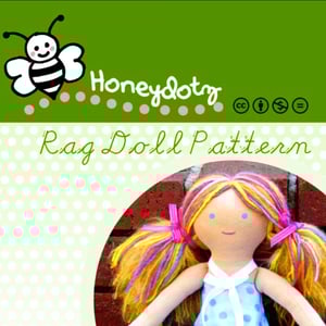 Image of Ragdoll Pattern, Make Your Own Unique Honeydotz Rag Doll