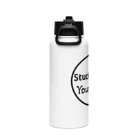 Image 3 of Stainless steel water bottle with a straw lid / Stuck Is Not Your Story 