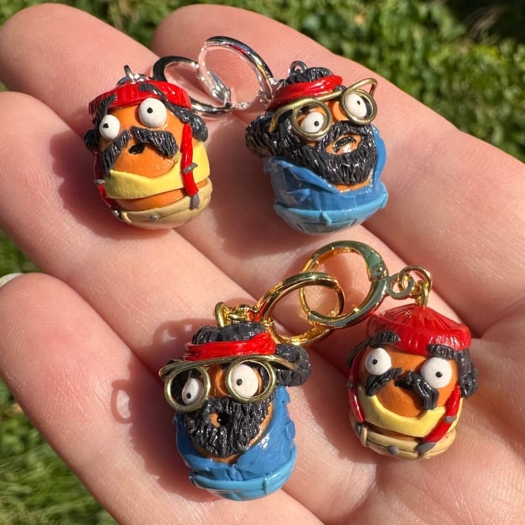 Image of Cheech and Chong Nugget Earrings