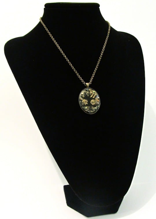 Autumnal Tree Oval Bronze Pendant * ON SALE - Was £15 now £8 *