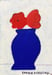 Image of Red Blooms, Blue Pot