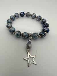 Image 2 of Blue Christmas bracelet 