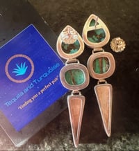 Image 4 of Ellen Blake turquoise earrings (2009) 