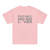 Image 2 of LOVE DC GOGO "FUTURE GO-GO LOVER" Youth classic tee Gray Text (see color options)