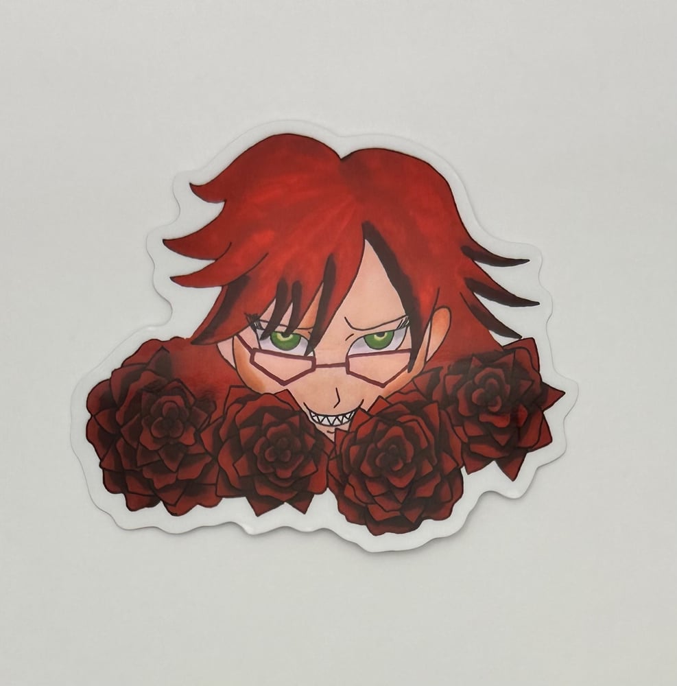 Image of Red Reaper Clear Sticker 