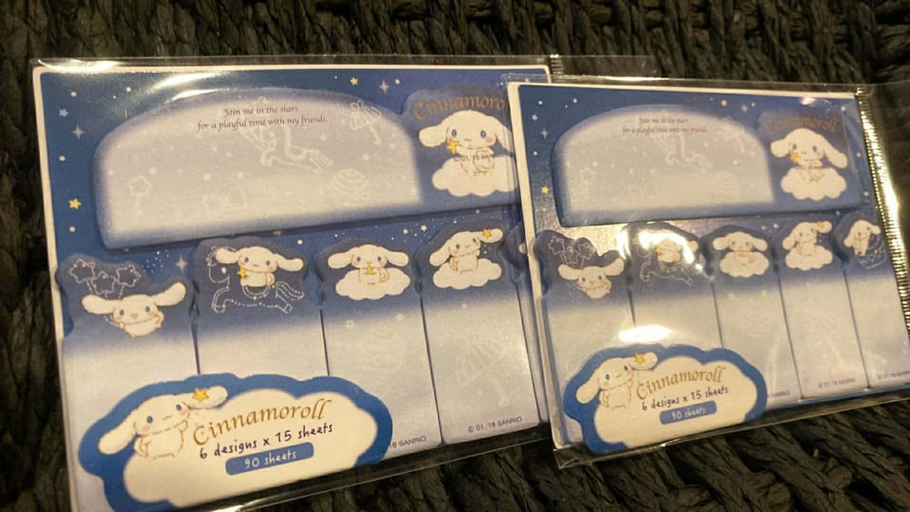 Image of Cinnamonroll Post It Tab Notes 