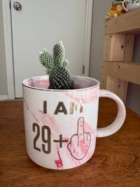 Image 1 of Bunny Ears Cactus with Personalized Age Mug (Adult)