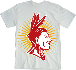 Image of Chief White Headdress Tee