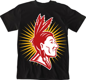 Image of Chief Black Headdress Tee