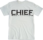 Image of Chief White Logo Tee