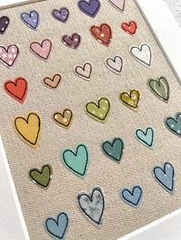 Image 3 of Pastel Rainbow Hearts Picture 