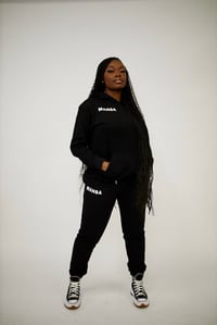 Image 1 of Black Sweatsuit Set 