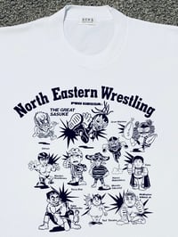 Image 2 of 1990'S MICHINOKU PRO WRESTLING ✍️ ILLUSTRATED ROSTER SHIRT