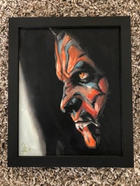 Darth Maul - original oil in frame