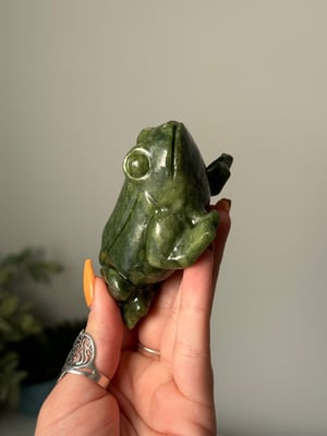 GREEN JADE FROGS