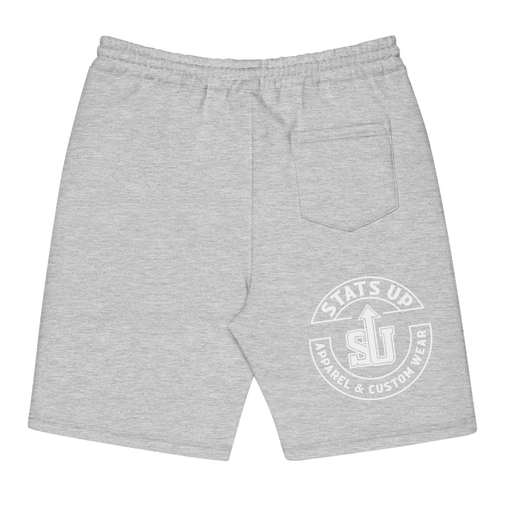 Image of Men's Fleece Shorts (White Logo)