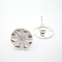 Image 3 of Silver Snowflake Earrings