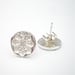 Image of Small Silver Snowflake Earrings
