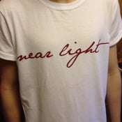 Image of Near Light Logo T-Shirt in Burgundy/White