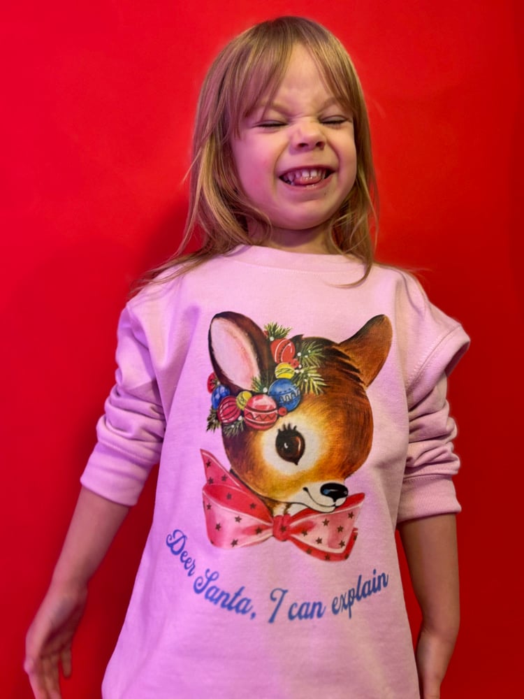 Image of Deer Santa I can explain children’s tee/sweater