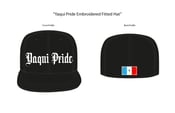 Image of Yaqui Pride Fitted Hat (Black/Black)