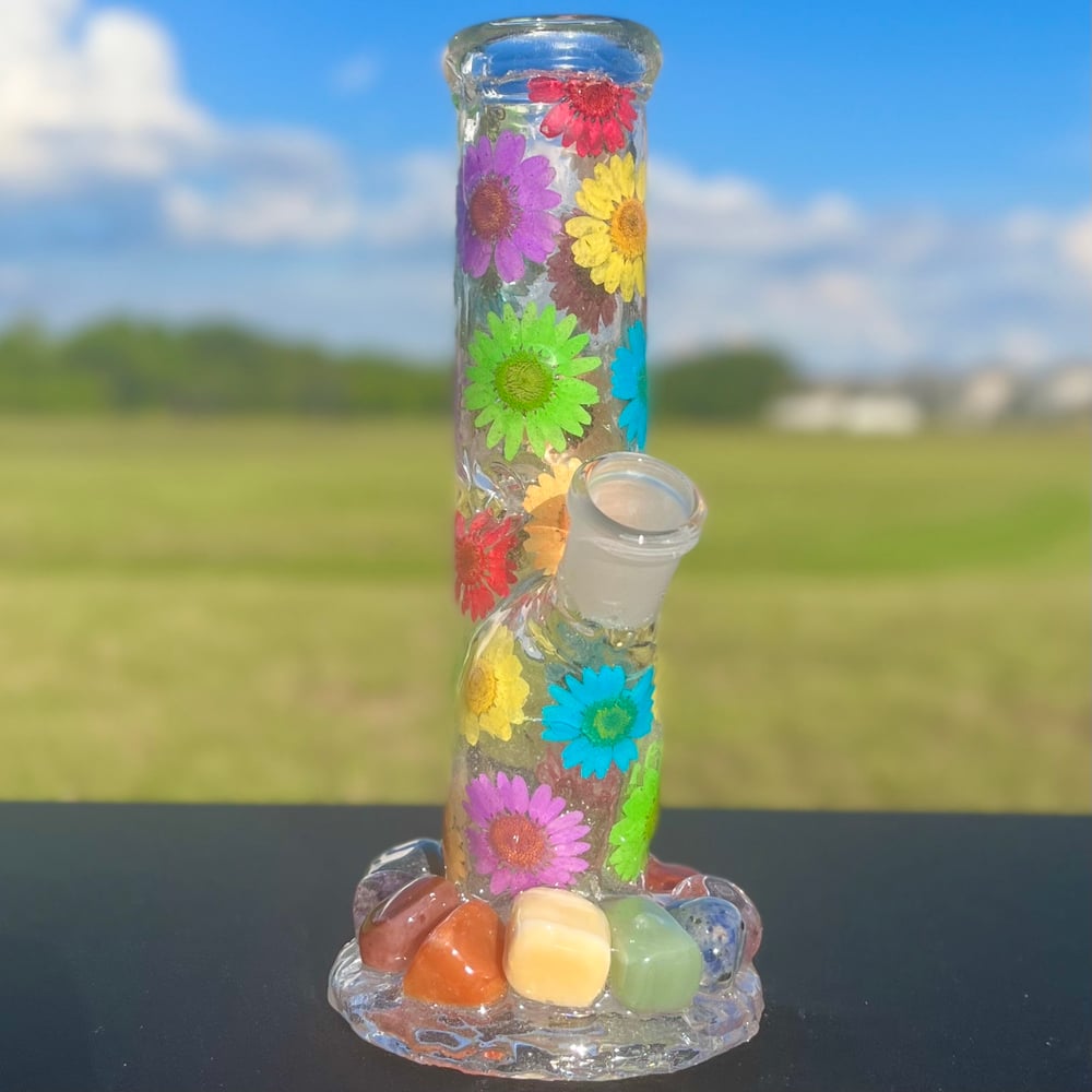 Image of rainbow pride crystal 8”