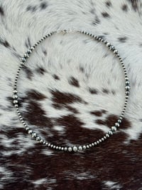 Image 2 of 3-6 mm Navajo Pearl Choker 