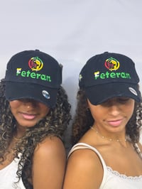 Image 4 of Guyana 🇬🇾 Feteran vintage dad hat w/side heartbeat 
