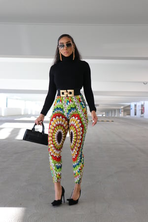 Image of The Arabs leggings -color waves 