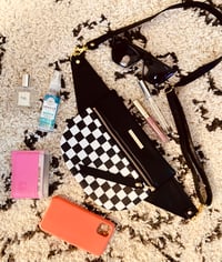 Image 4 of B&W checkered crossbody