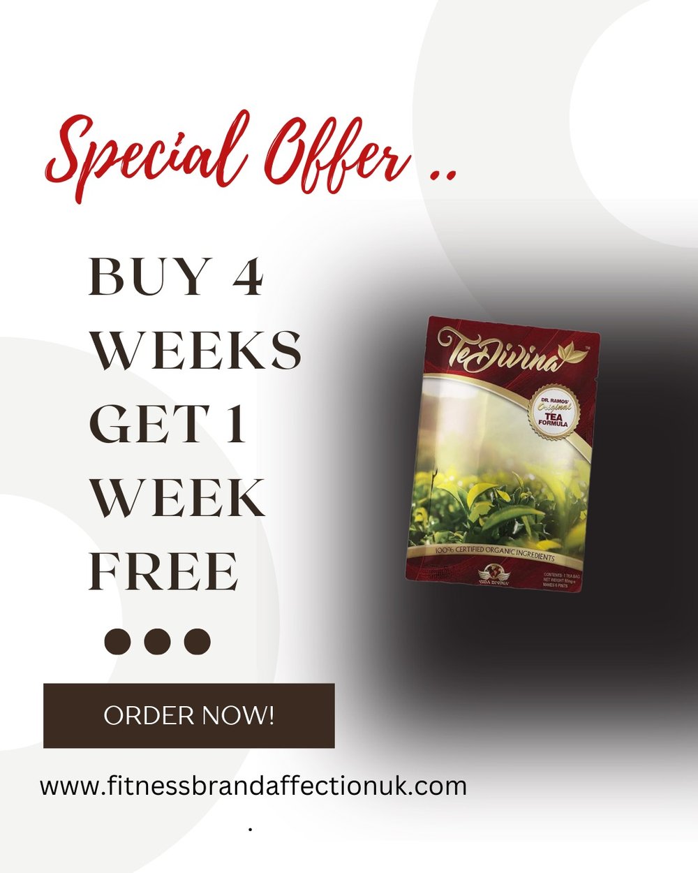 ( TEDIVINA ) Buy 4 weeks get 1 week free