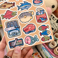 Image 1 of Fish Market Sticker Sheet