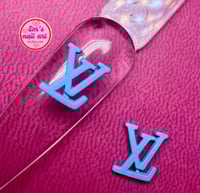 L-v logo in blue 