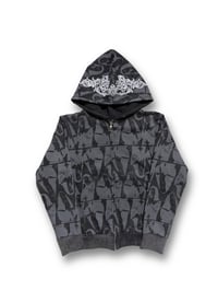 Image 1 of Prayer Zip Up Hoodie - Black