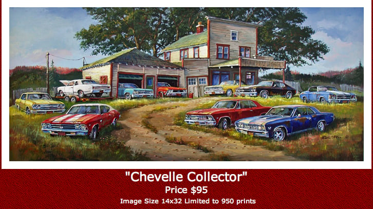Image of DALE KLEE - CHEVELLE COLLECTOR - NEW 2013 PRINT
