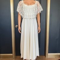 Image 1 of vintage pleated lace dress