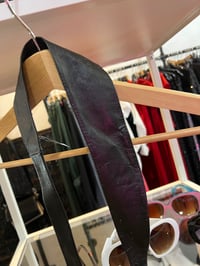 Image 2 of black leather wrap belt 