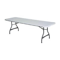 Image 1 of Overall Dimensions:Length: 96"Width: 30"Height: 29Lifetime 8 Foot Rectangle Folding Table