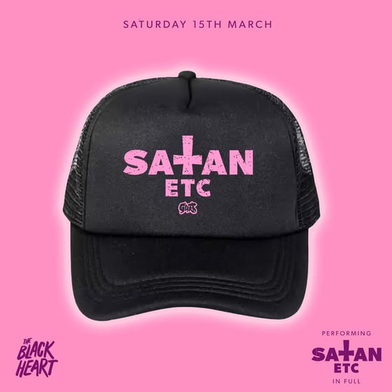 Image of ‘SATAN ETC’ BLACK HEART SHOW - PREORDER CAP