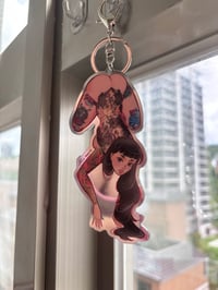 Image 3 of Naughty Alice acrylic mirror keychain