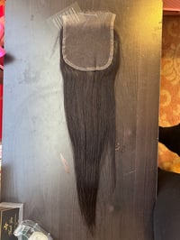 Image 2 of 14 inch straight 5x5 HD lace closure 