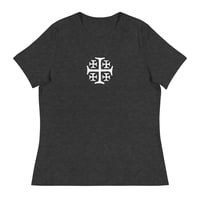 Image 5 of Women's Relaxed T-Shirt with Orthodox Cross