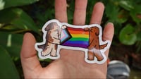 Image 2 of Long Pride Flag Sticker