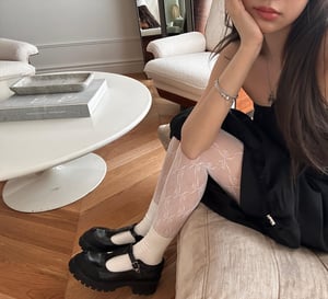 P METAL BLACK MARY JANE